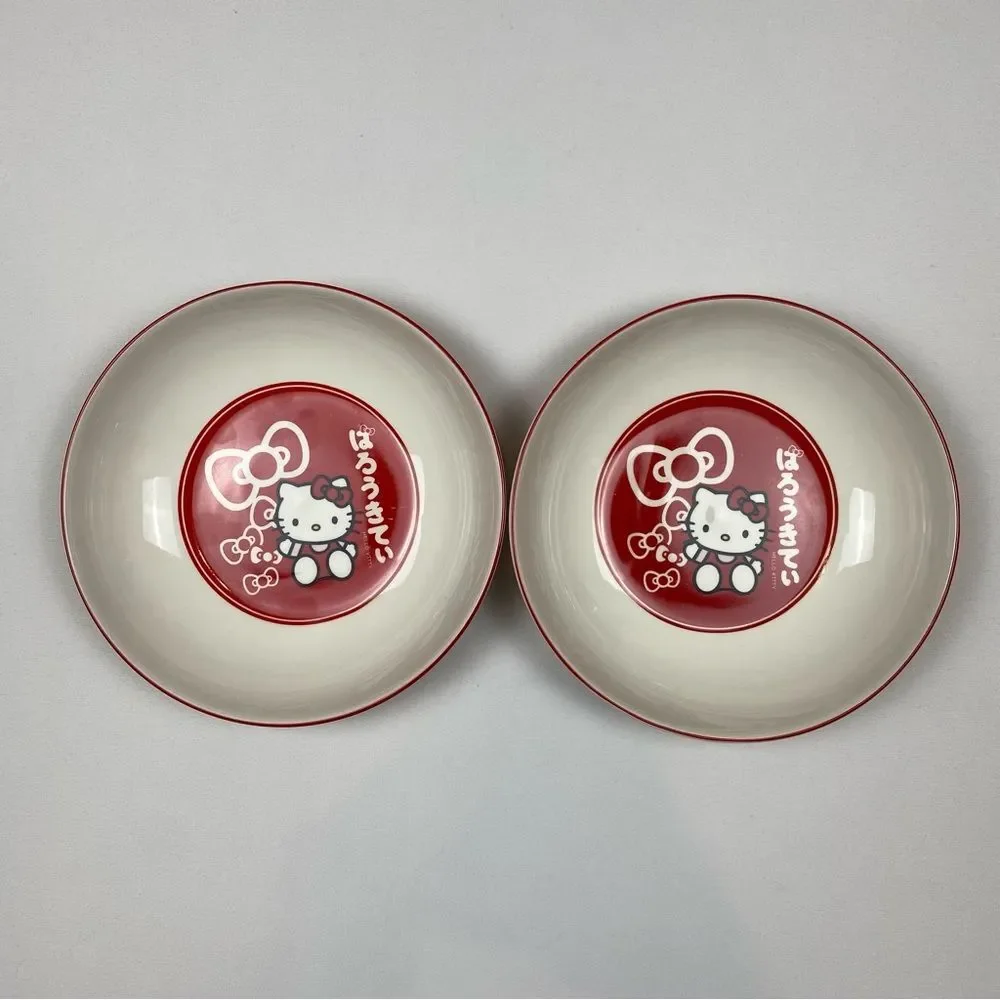 NWT‎ Hello Kitty 9 inch Ceramic Bowl Set